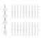Wrapables Acrylic Hanging Crystal Bead Strands for Chandeliers, Garlands, Wedding Decorations, Christmas Tree Ornaments (20pcs)